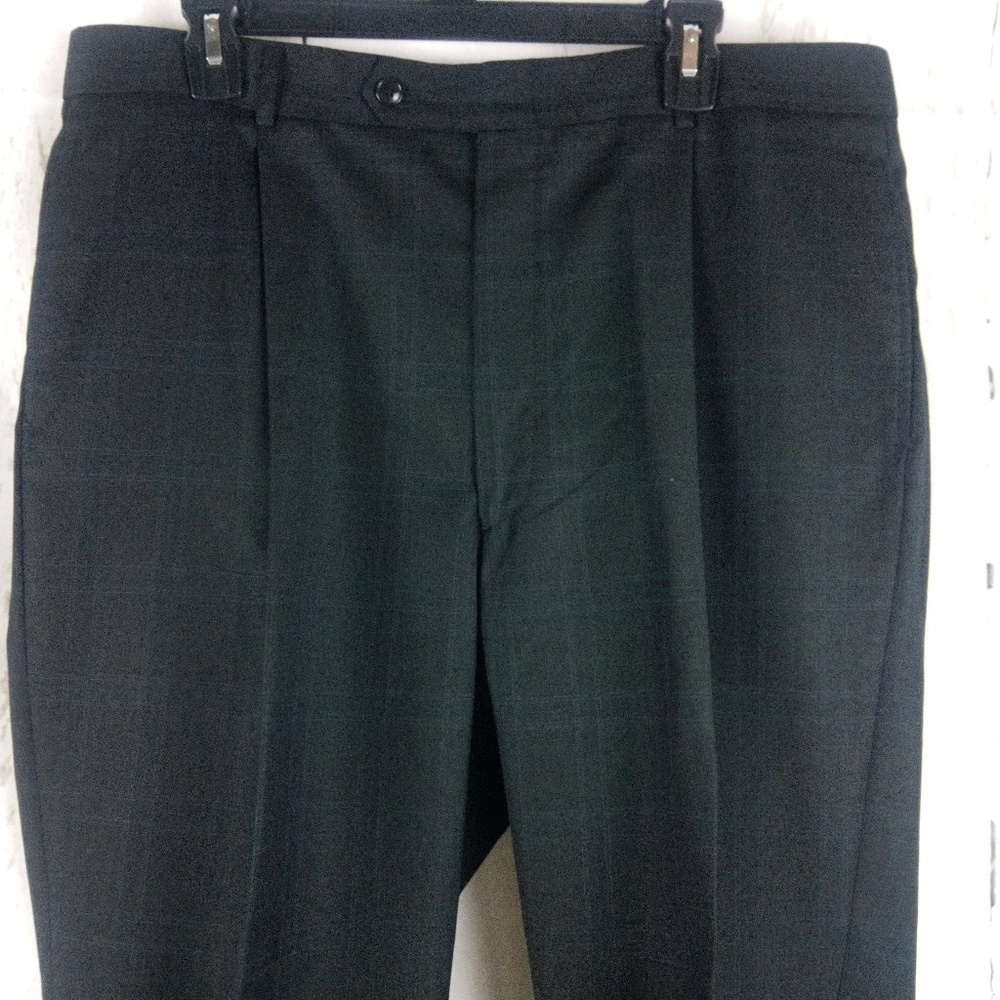 Men's Dress Pants Black Window Pane 37W